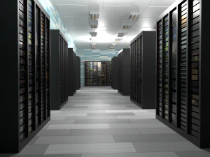 Sala do Servidor de Comunica&ccedil;&atilde;o de Dados Modelo 3D