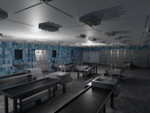 Autopsy Morgue Laboratory Model 3D