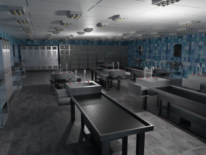 Autopsy Morgue Laboratory Model 3D