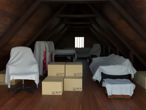 Attic Interior 3D 模型
