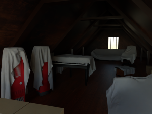 Attic Interior 3D Модель