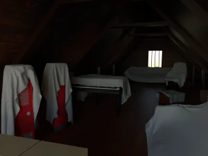 Attic Interior 3D Model