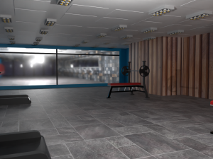 Fitness hall - sports equipment 3D Модель