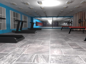 Fitness hall - sports equipment 3D Модель