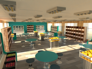 Greengrocer Store Modello 3D