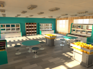 Greengrocer Store Modello 3D