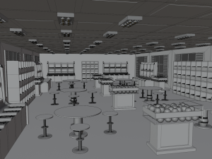 Greengrocer Store Modello 3D