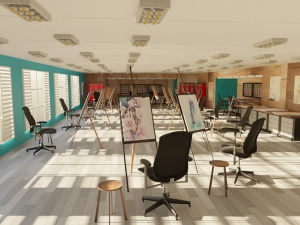 Art Workshop - Painting Workshop 3D 模型