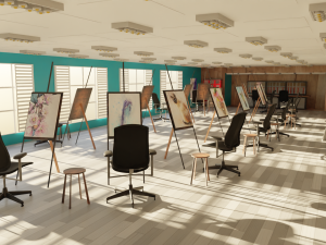 Art Workshop - Painting Workshop Model 3D