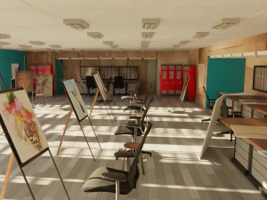 Art Workshop - Painting Workshop 3D Model