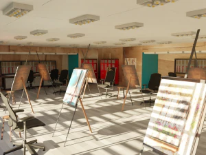 Art Workshop - Painting Workshop 3D Model