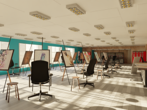 Art Workshop - Painting Workshop Model 3D