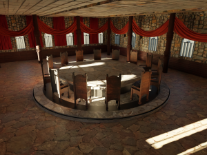 Council Hall - Round Table Modelo 3D