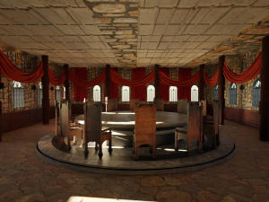 Council Hall - Round Table Modelo 3D