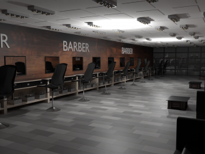 BarberShop Interior 3D Model