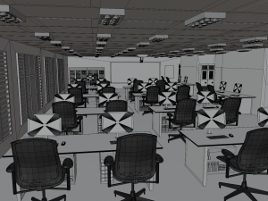 School Computer Classroom 3D Модель