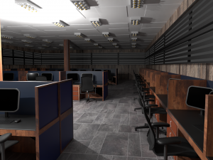 Call Center Interior Modelo 3D
