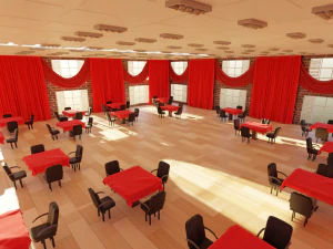 Ballroom Interior 3D Model
