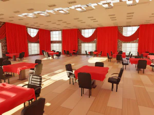 Ballroom Interior 3D Model