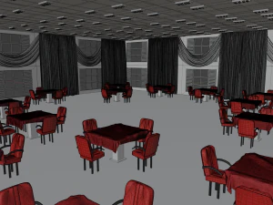 Ballroom Interior 3D Model