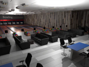 Bowling Alley 3D Model