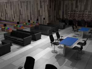 Bowling Alley 3D Model