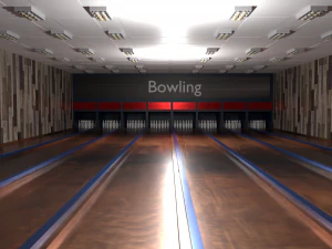Bowling Alley 3D Model