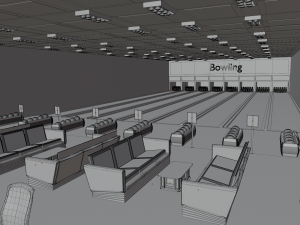 Bowling Alley Model 3D