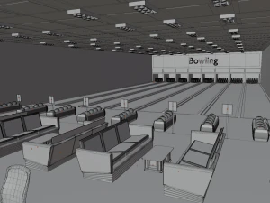 Bowling Alley 3D Model