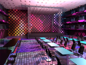 콘서트 무대 디스코 3D 모델