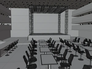 Concert Stage Disco 3D Model