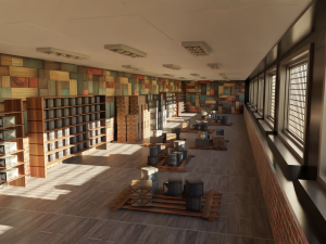 Corridor Warehouse 3D Модель