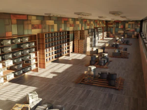 Corridor Warehouse 3D Model