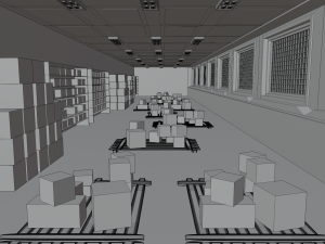 Corridor Warehouse 3D Модель