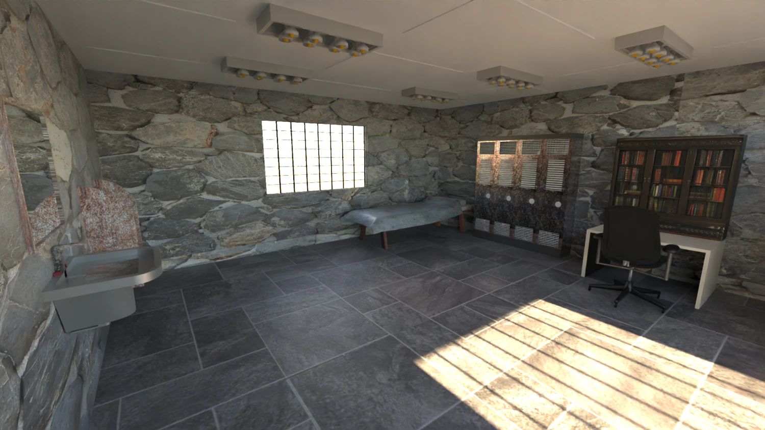 Dungeon Prison 3D Model .c4d .max .obj .3ds .fbx .stl .blend