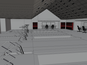 Car Repair Shop Model 3D