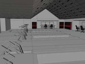 Car Repair Shop 3D Model