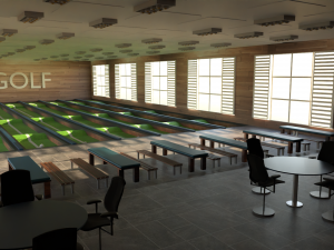 Golf Course Interior Modelo 3D