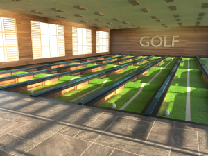 Golf Course Interior Modelo 3D
