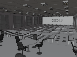 Golf Course Interior Modelo 3D