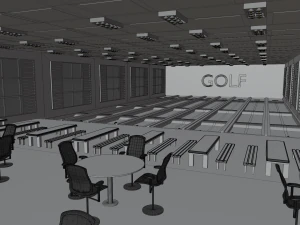 Golf Course Interior 3D Model