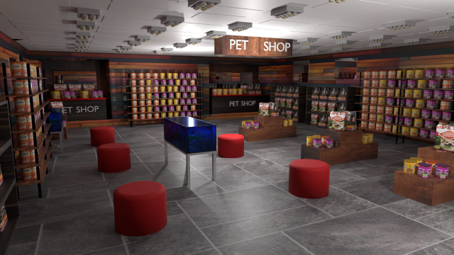 Pet Animal Fodder - Feed Shop 3Dモデル .c4d .max .obj .3ds .fbx .stl .blend 
