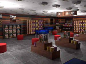 애완 동물 사료 - 사료 판매점 3D 모델