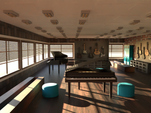 Music Workshop Modello 3D