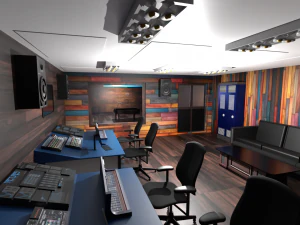 Est&uacute;dio de Grava&ccedil;&atilde;o Modelo 3D