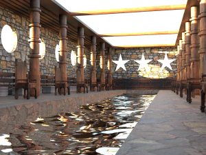 Grand hall - Classic Interior 3D Model