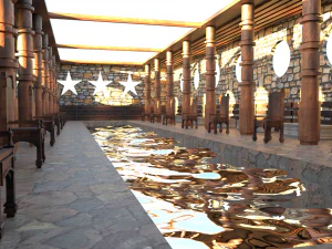 Grand hall - Classic Interior 3D Model