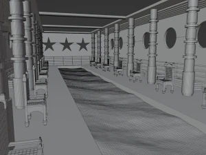 Grand hall - Classic Interior 3D Model