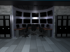 Security Control Room 3D मॉडल