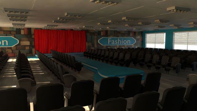 Fashion Catwalk 3D 模型 .c4d .max .obj .3ds .fbx .stl .blend 